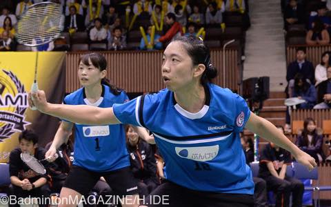 ２勝目をつかみたかった岐阜トリパンは５敗目。最終戦で白星をつかみ最下位脱出をねらう（写真は程文欣＜前＞／江藤）