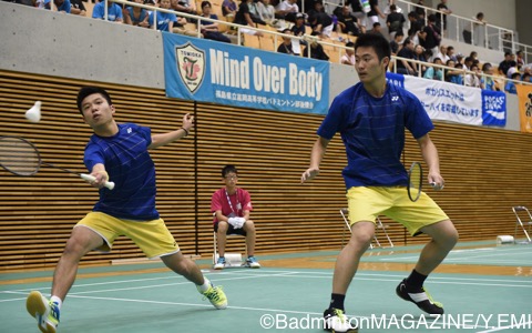 第１シードの金子真大／久保田友之祐（富岡ふたば）は、きっちりと勝利を重ねて４強入り