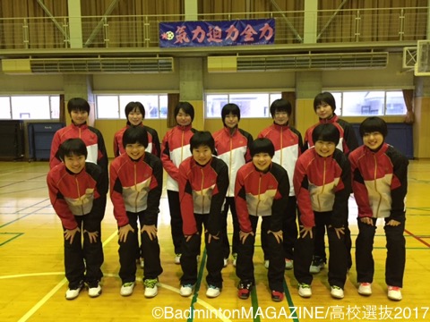 高校選抜17 女子 青森山田高校 青森 バドスピ Badminton Spirit