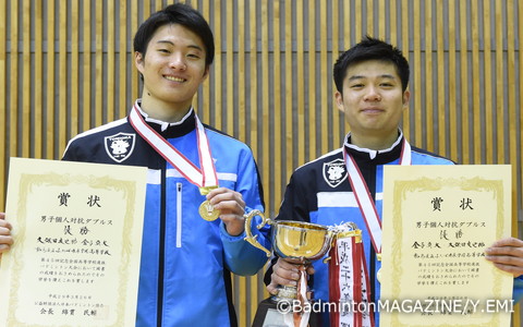 ふたば未来の金子（右）／久保田は、全日本ジュニアに続く優勝