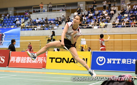 社会人１年目の大家。初戦では元日本代表の橋本由衣（ＮＴＴ東日本）を破るなどし、存在感をアピールした