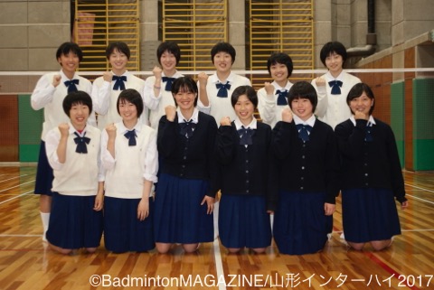 山形ih17 女子 四天王寺高校 大阪 バドスピ Badminton Spirit