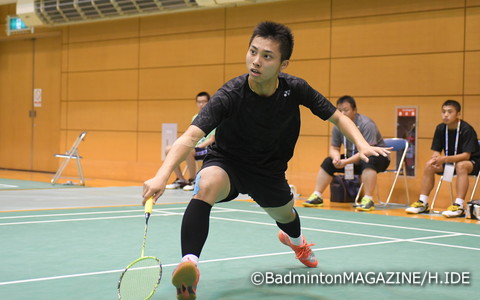 男子シングルス史上初となる１年生優勝をめざす奈良岡功大（浪岡）