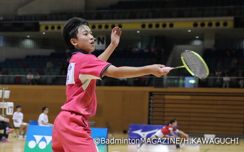 第１シードから全試合ストレート勝ちを収めた武井凜生（福島）