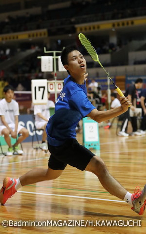 優勝候補の奈良岡功大（青森）。大会連覇に向けて注目が集まる