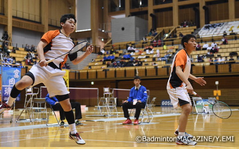 接戦を勝ち上がり準優勝を果たした武井優太（右）／遠藤彩斗（埼玉栄）