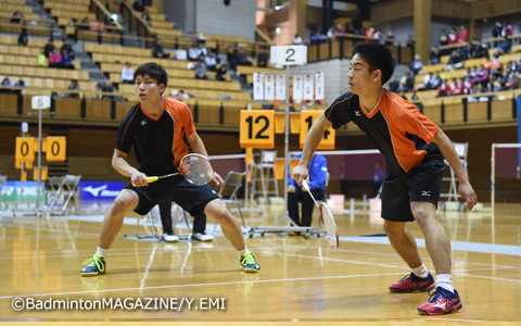 埼玉栄の中山裕貴（左）／緑川大輝。ＪＯＣに続く優勝を果たした