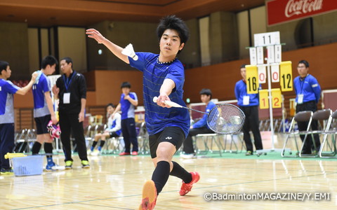 第１シードのふたば未来学園（福島）は、激戦を勝ち抜いてベスト８入り。３回戦では主将の廣澤紫雲（写真）が気迫あふれるプレーで勝利をつかみ取った