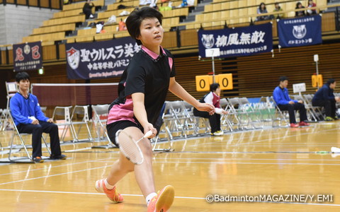 苦しみながらも、決勝進出を果たした青森山田。森（写真）は第２ダブルスと第３シングルスで貴重な勝利をあげた