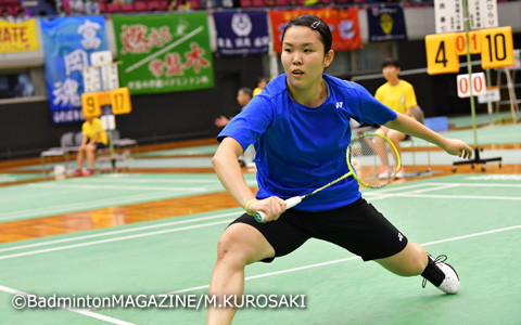 団体戦との２冠をめざす水井ひらり（ふたば未来学園）が準決勝進出を決めた