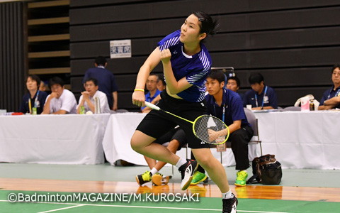 全試合ストレート勝ちで優勝を果たした水井ひらり（ふたば未来学園）