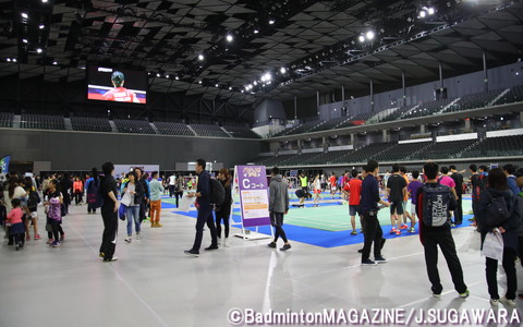 2020年東京五輪でのバドミントン会場が、イベント会場として使用された