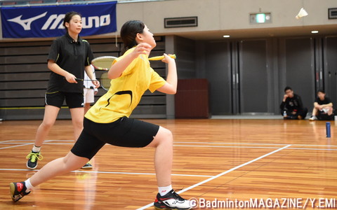 2位となった京都医健の浅田七海（手前）／豊田美咲