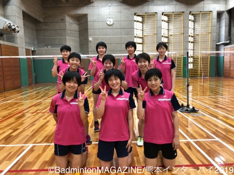 熊本ih19 女子 四天王寺高校 大阪 バドスピ Badminton Spirit