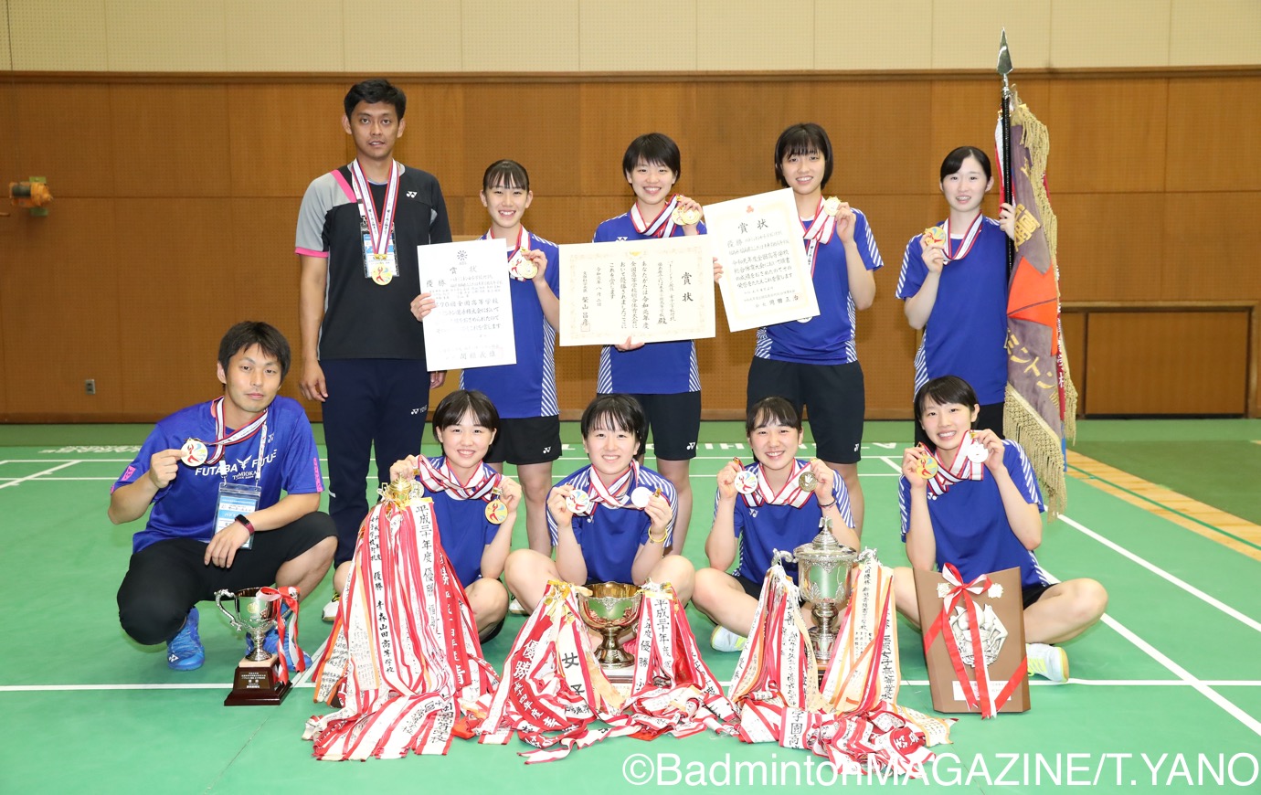ヨネックスバドミントンウェアユニフォームふたば未来学園
