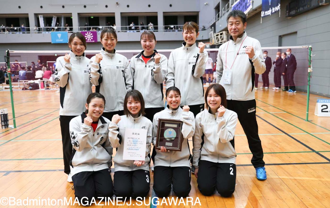 バドミントン　ヨネックス　ユニフォーム　金沢学院クラブ　3番 在庫かぎり!! 送料無料 金沢学院クラブ応援Tシャツ S/Jリーグ