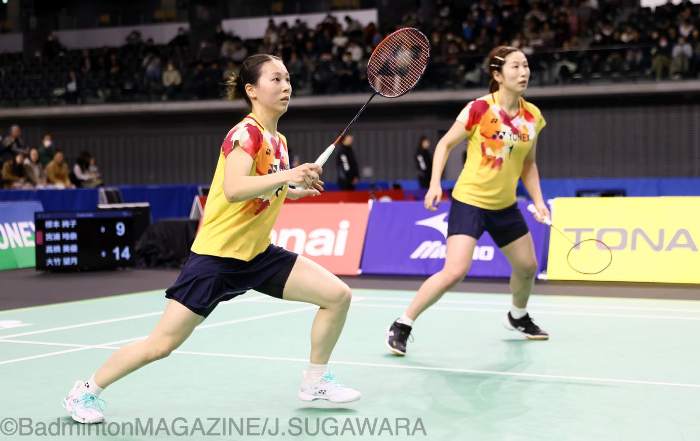 全日本総合バドミントン2023】日本A代表の櫻本＆宮浦がベスト4進出