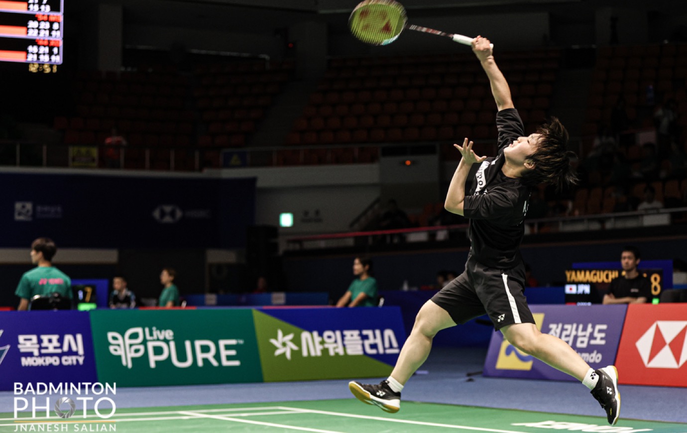 韓国オープン2024】ジャパンOP優勝の山口茜は初戦敗退。西本拳太、宮崎