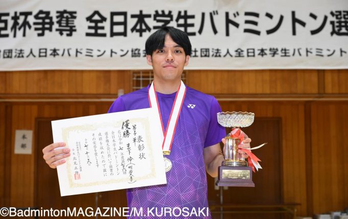 【インカレ2025】4年生の宮下怜が3年ぶりの戴冠！ルーキーの勢いを止めて日本一に輝く！＜男子ダブルス結果＞