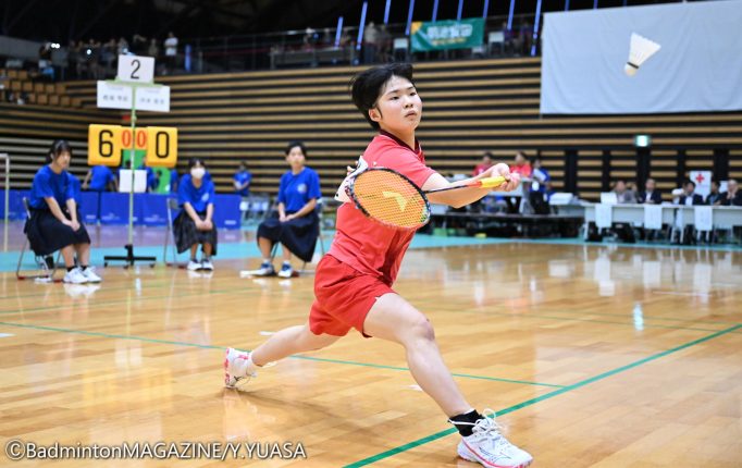 全中単優勝の樫尾雫玖。テクニックはもちろん、メンタル面でも顕著な成長を見せている